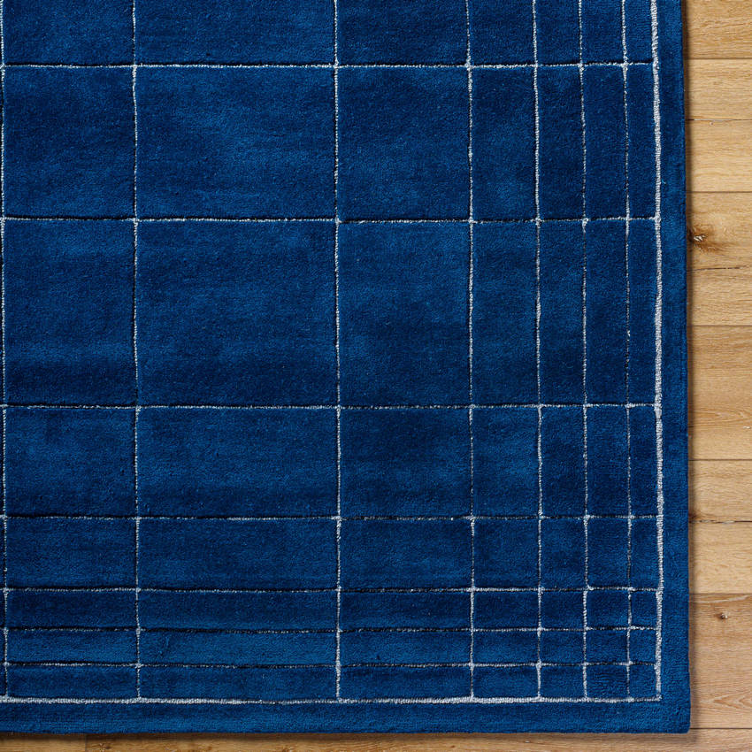 Darlena Modern Dark Blue Area Rug