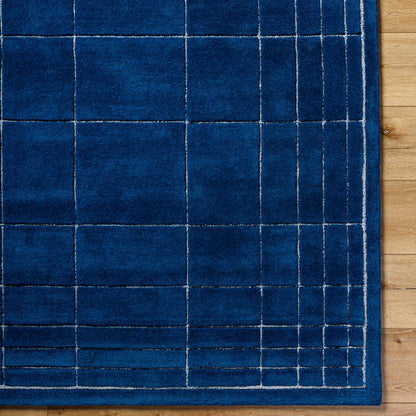 Darlena Modern Dark Blue Area Rug