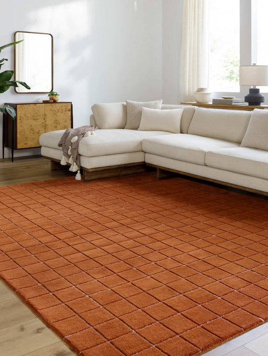 Nasreen Modern Rust Area Rug