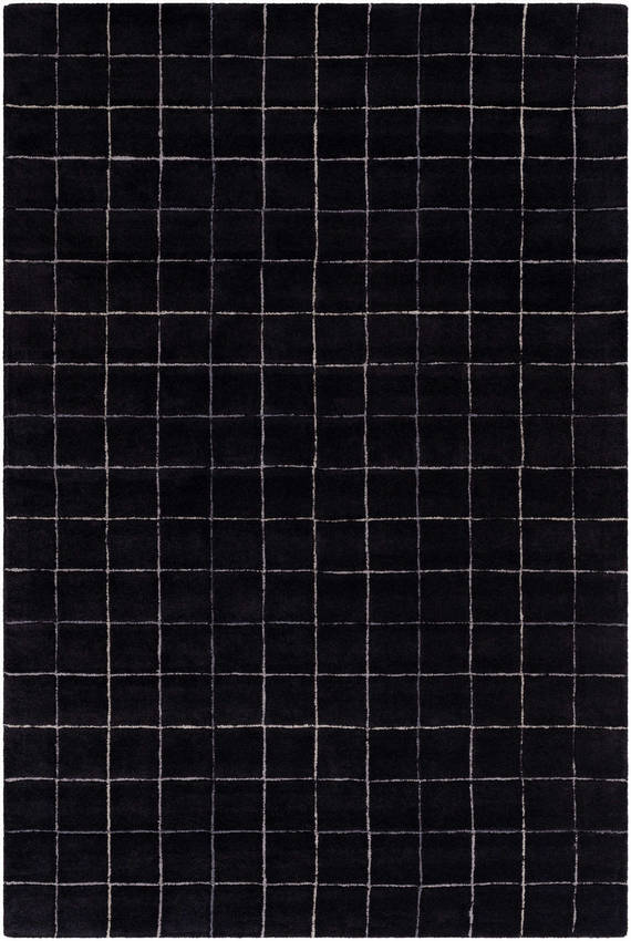Nasreen Modern Jet Black Area Rug