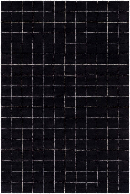 Nasreen Modern Jet Black Area Rug
