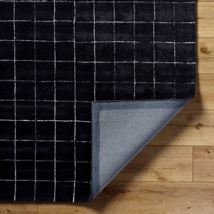 Nasreen Modern Jet Black Area Rug
