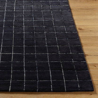 Nasreen Modern Jet Black Area Rug