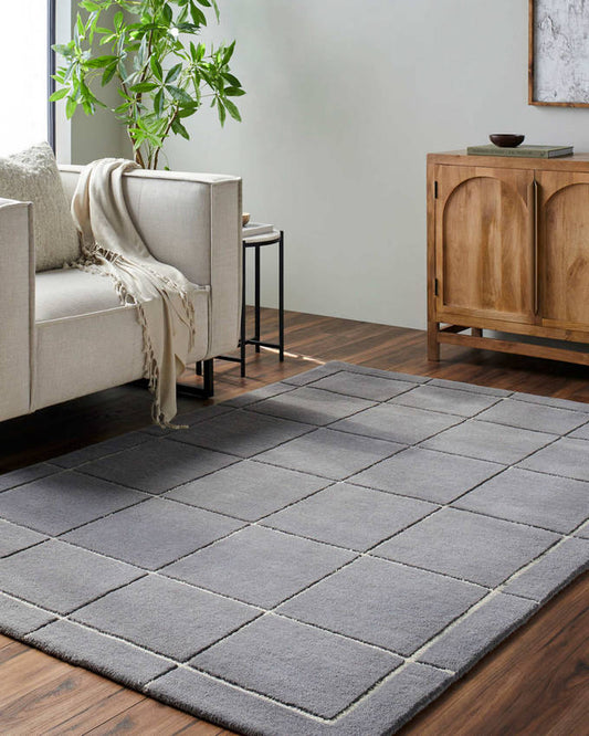 Isai Modern Charcoal Area Rug