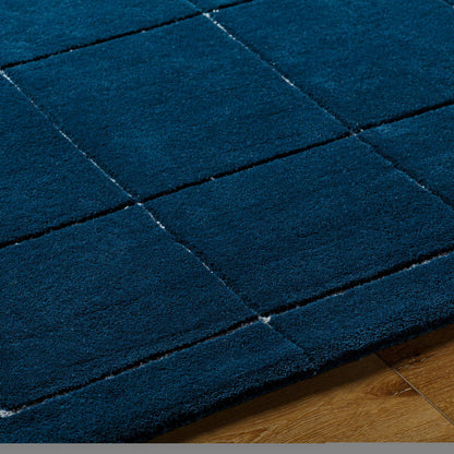 Isai Modern Deep Teal Area Rug
