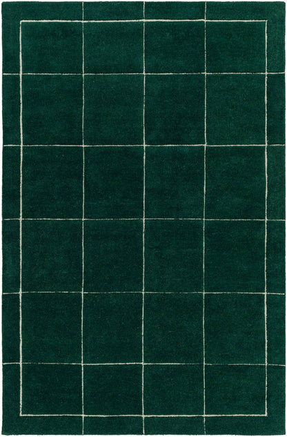 Isai Modern Dark Green Area Rug