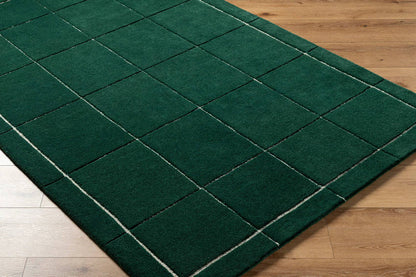 Isai Modern Dark Green Area Rug