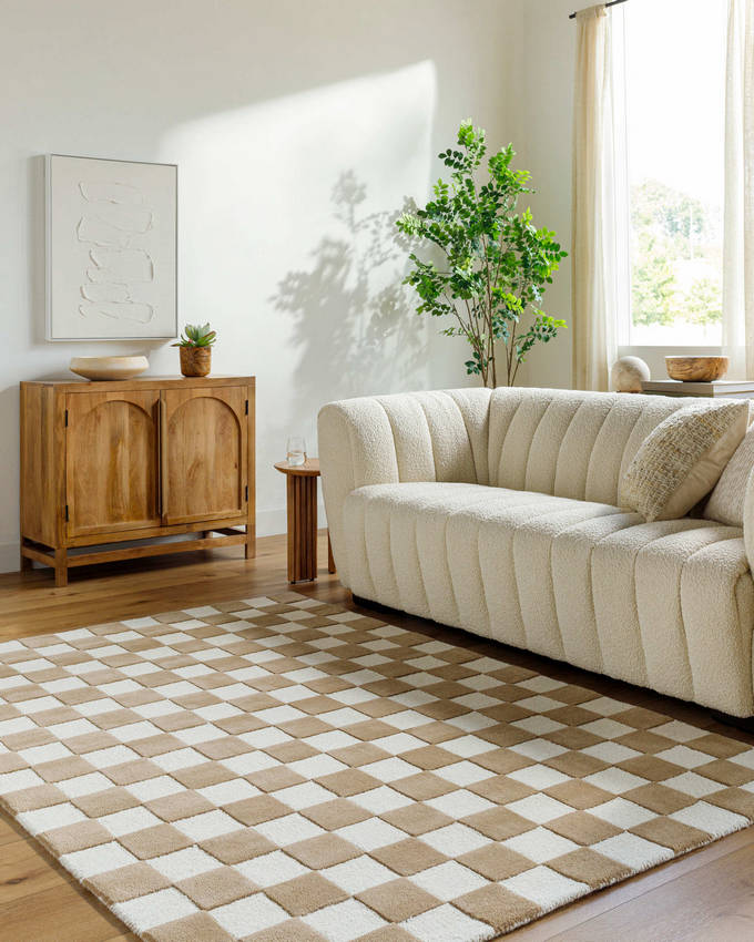 Branch Modern Brown Area Rug