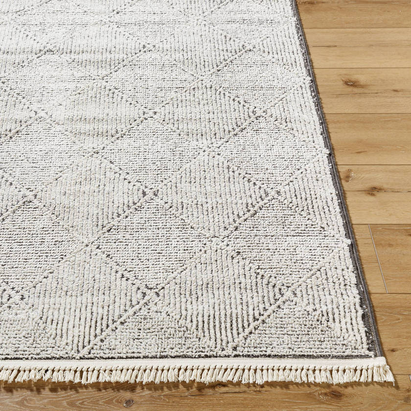 Otha Modern Ivory/Black Area Rug