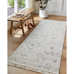 Monesha Modern Ivory/Black Area Rug
