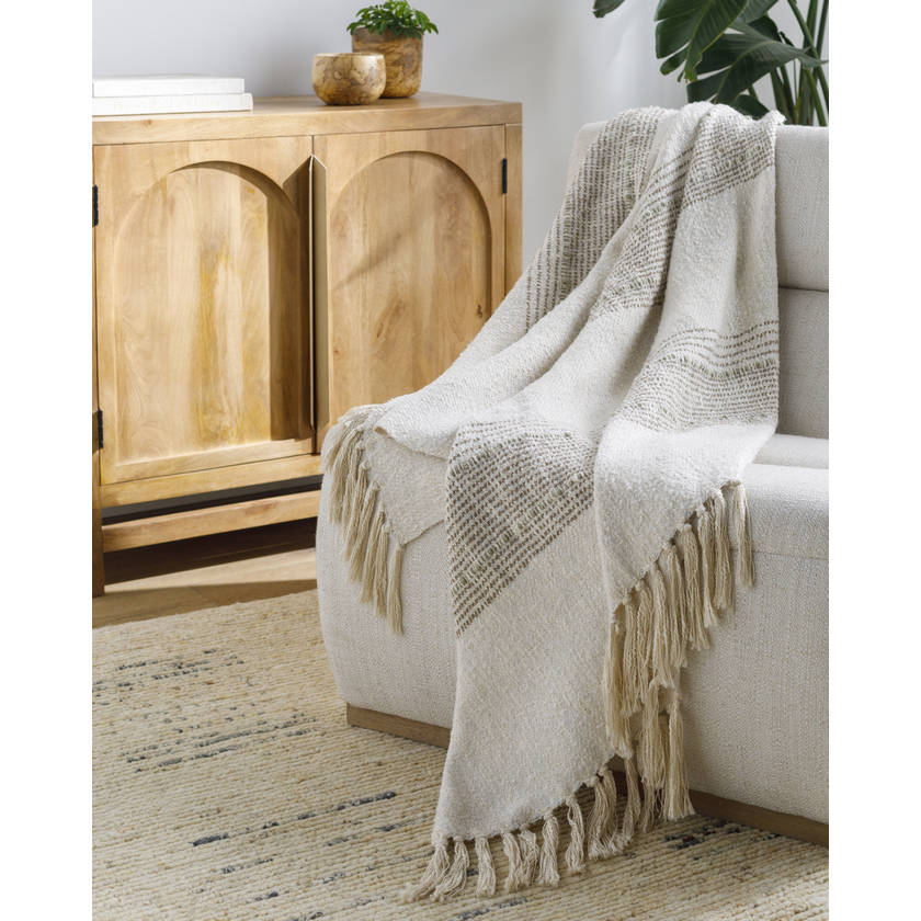 Prolo Light Beige Throw - Becki Owens x Livabliss