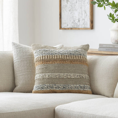 Jalissa Tan/Beige Pillow Cover
