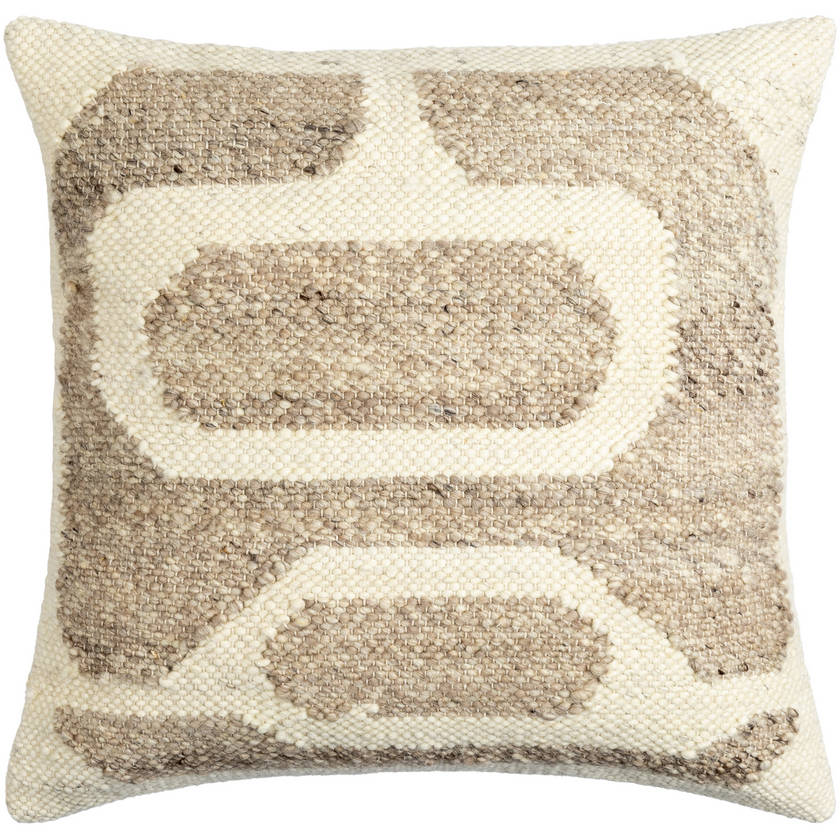 Vernita Beige/Light Brown Pillow Cover