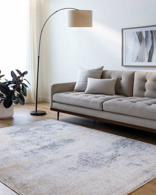 Parks Modern Charcoal/Amber Area Rug