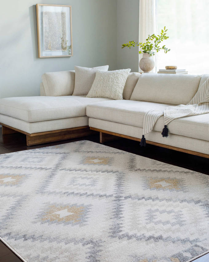 Kwartier Rustic Medium Gray Area Rug