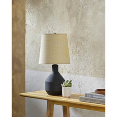 Noami Rustic Black Table Lamp