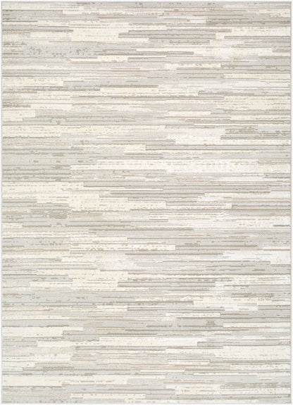 Shone Modern Light Gray/Medium Brown Area Rug