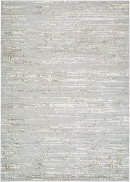 Shakinah Modern Dark Brown/Light Gray Area Rug