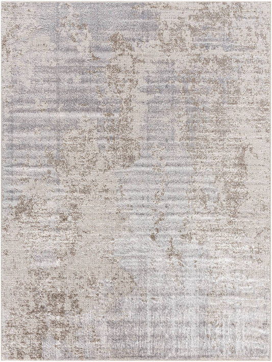 Rollie Modern Charcoal/Light Brown Area Rug