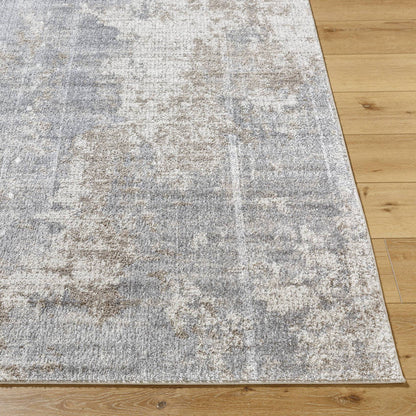 Rollie Modern Charcoal/Light Brown Area Rug