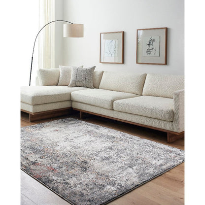 Shenika Modern Light Brown/Charcoal Area Rug