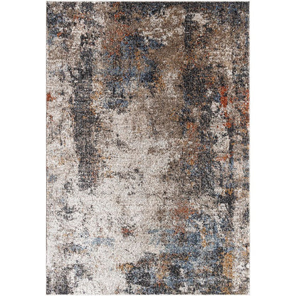 Shenika Modern Light Brown/Charcoal Area Rug