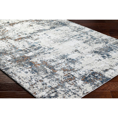 Narah Solid and Border Dark Blue Area Rug