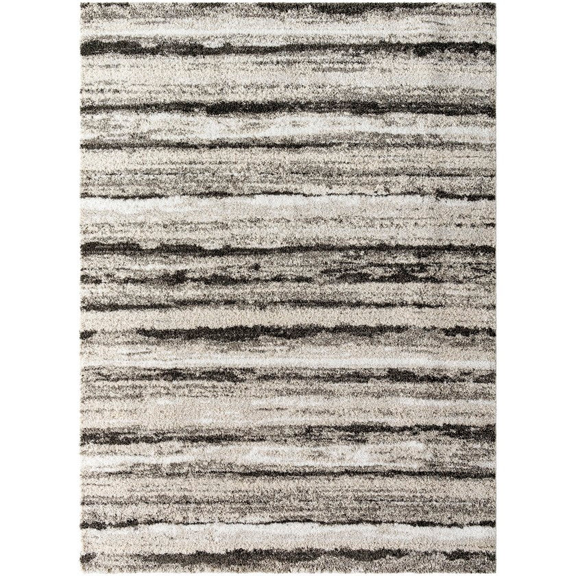Rayshon Modern Black Area Rug