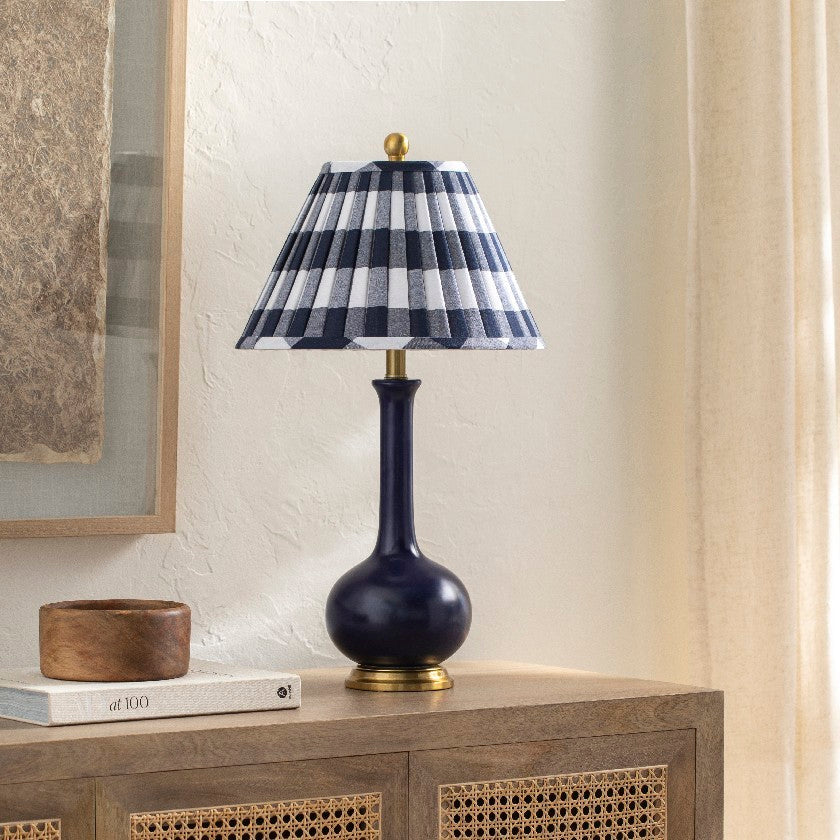 Jennis Modern Navy Table Lamp