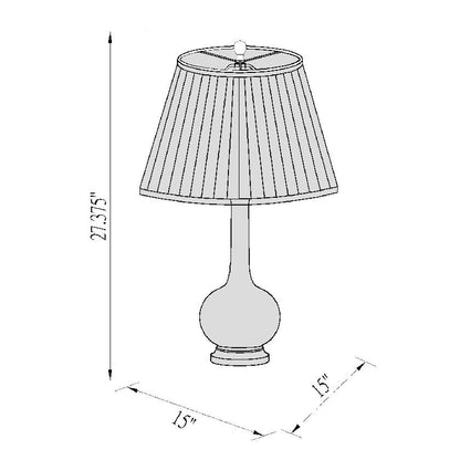 Jennis Modern Navy Table Lamp