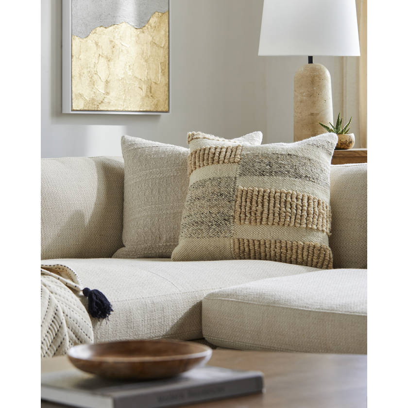 Antwion Beige Pillow Cover