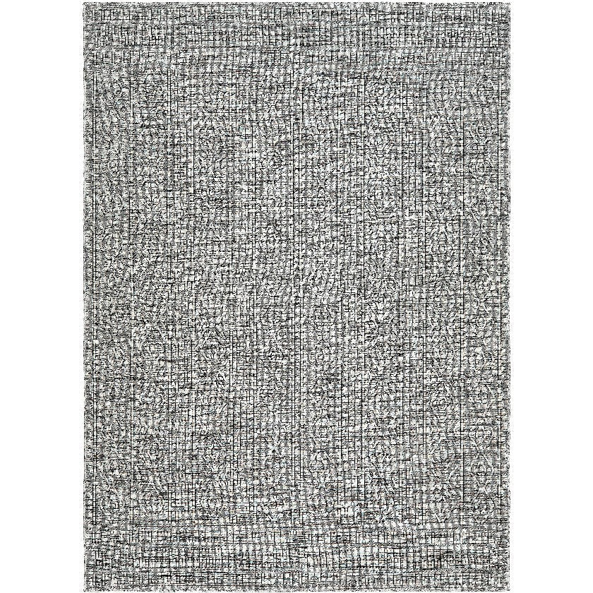 Benjaman Bohemian Black/Cream Area Rug