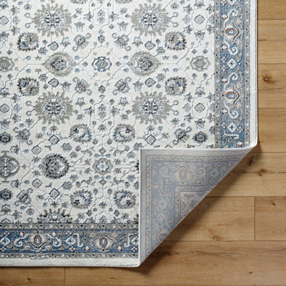 Nell Traditional White Area Rug