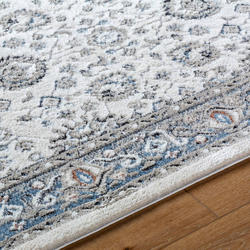 Nell Traditional White Area Rug