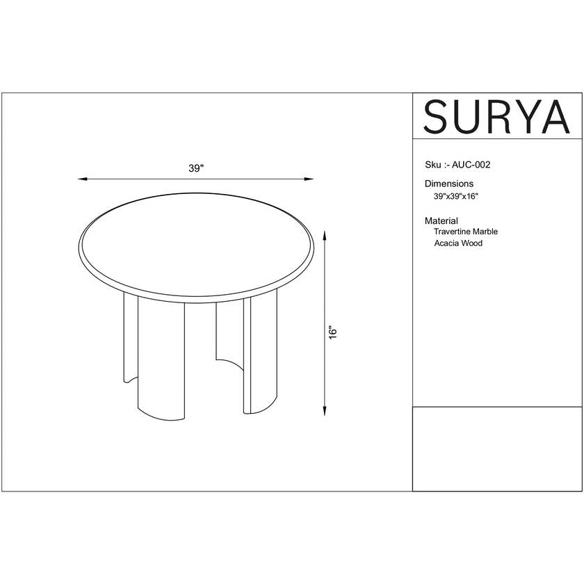 Leonda Cream Coffee Table