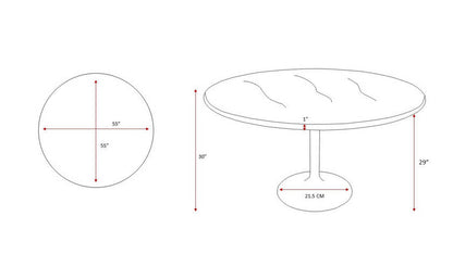 Amada Black Dining Table