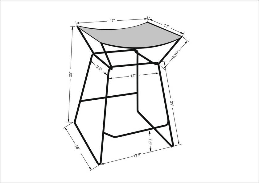 Shirita Brown Counter Stool