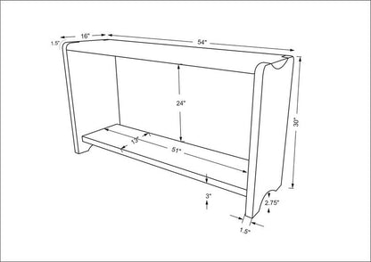 Carisma Brown Console Table