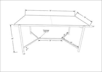 Lilliana Brown Dining Table