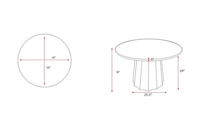 Hether Wheat Dining Table
