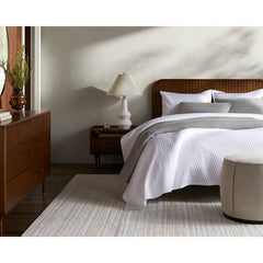 Jeslyn Brown Wood Bed