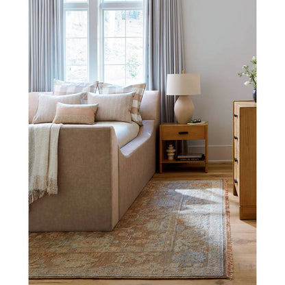 Aris Beige/Brown Upholstered Bed