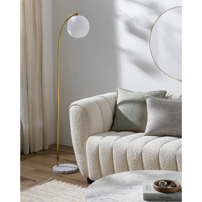 Azim Traditional Light Gray Floor Lamp