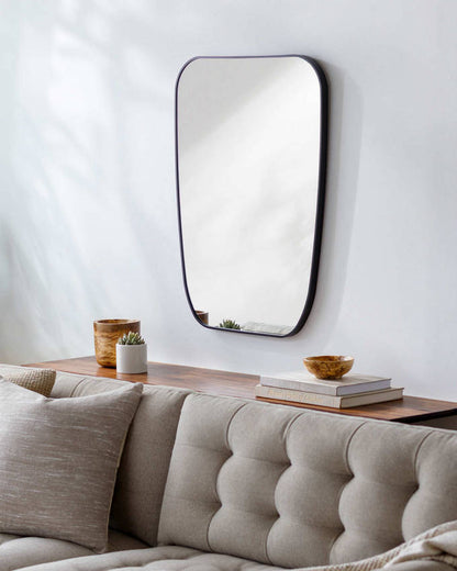 Samone Modern Black Wall Mirror