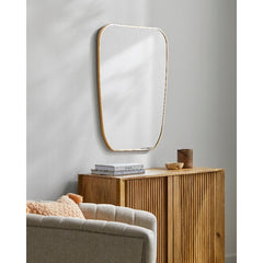 Samone Modern Gold Wall Mirror