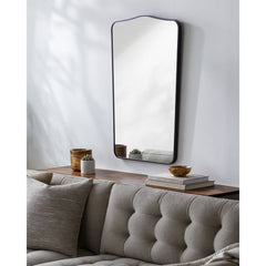 Estephanie Modern Black Wall Mirror