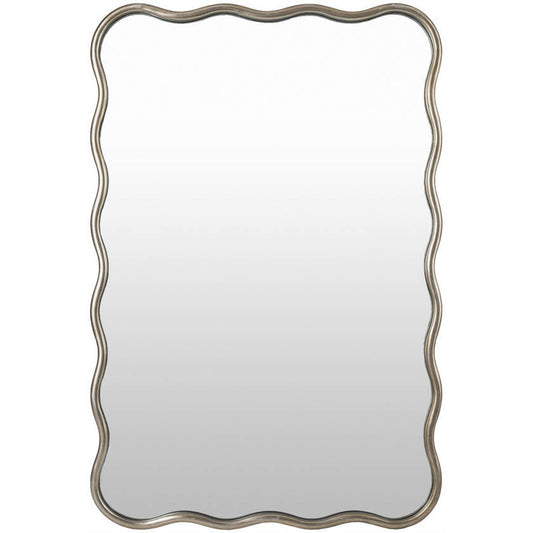 Kamica Modern Metallic - Silver Wall Mirror