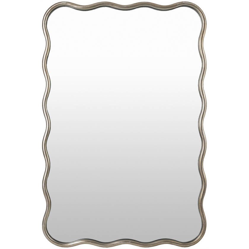 Kamica Modern Metallic - Silver Wall Mirror
