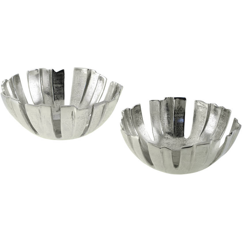 Renate Metallic - Silver Decorative Bowl