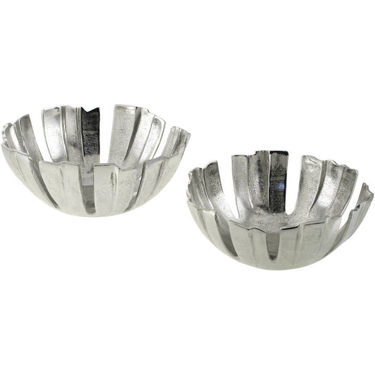 Renate Metallic - Silver Decorative Bowl